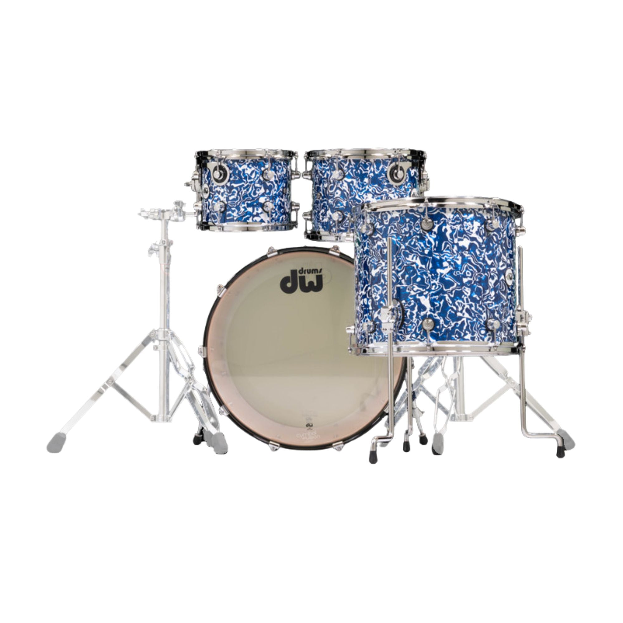 Dw Drums Design Series Shellpack 4pcs Blue Lightning