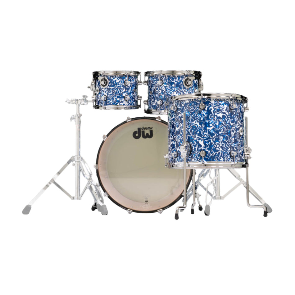 DW Drums Design Series Shellpack 4 Piezas Blue Lightning
