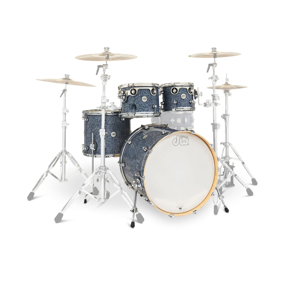 DW Drums Shellpack Design Series 4 Piezas Blue Granite