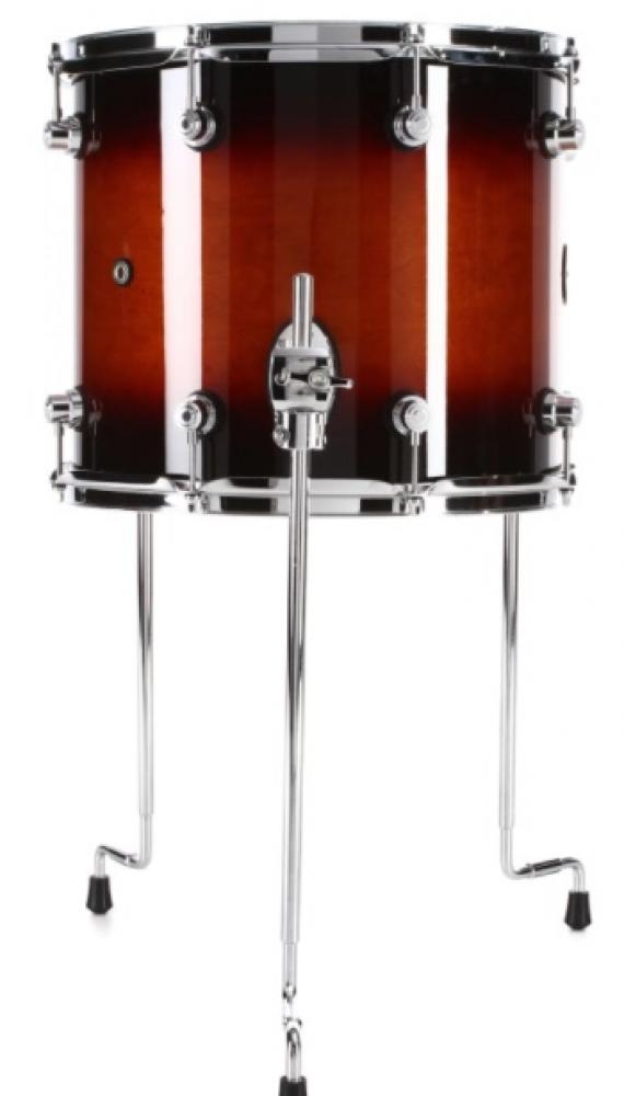 DW Drums Tom de Piso 14x12" Maple Tobacco Burst Serie Concept