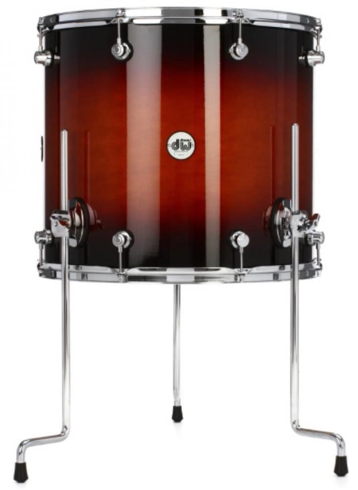 DW Drums Tom de Piso 18x16" Maple Tobacco Burst Serie Concept