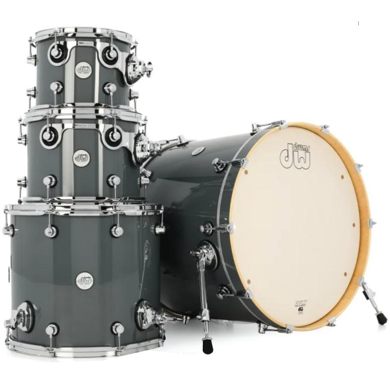 DW Drums DDLG2214SG Design Maple, Shellpack 4 Piezas - Steel Grey