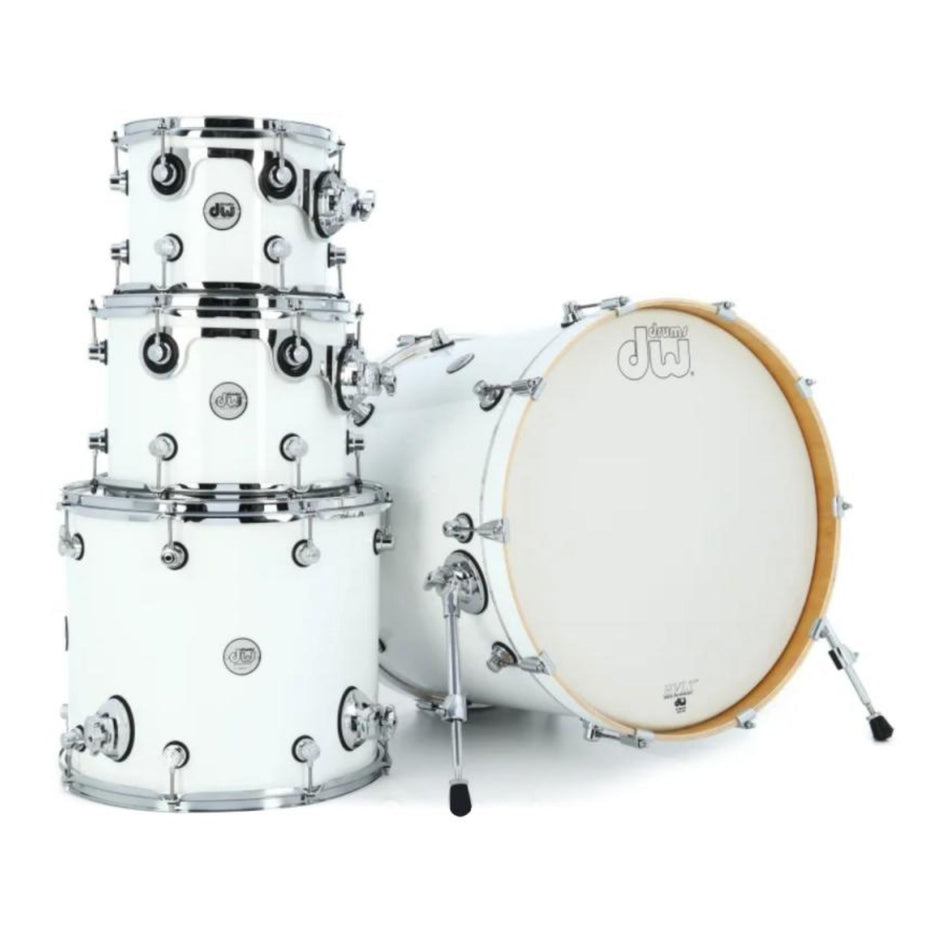 DW Drums Design Series Shellpack 4 Piezas Gloss White