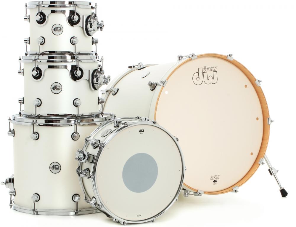 DW Drums DDLG2215WH Batería Acústica Design Maple Shellpack 5Pcswhite Pearlcent