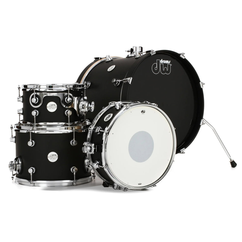 DW Drums Shellpack Design MiniPro 4 Piezas Satin Black