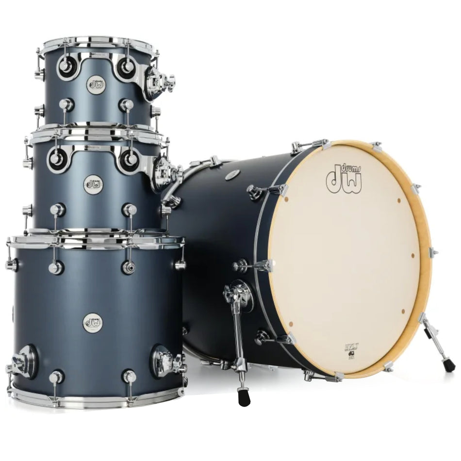 DW Drums Design Series Shellpack 4 Piezas Blue Slate