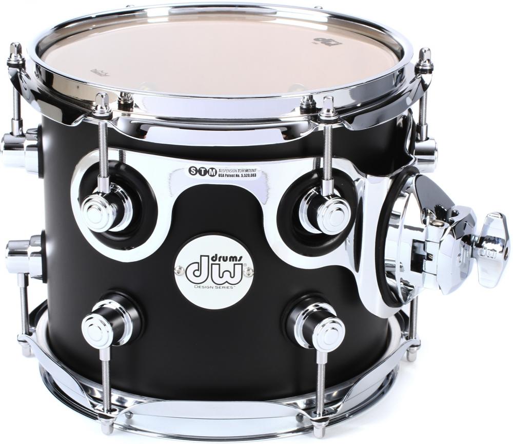 DW Drums DDLM2215BL Batería Acústica Design Maple Shellpack 5Pcs Black Satin