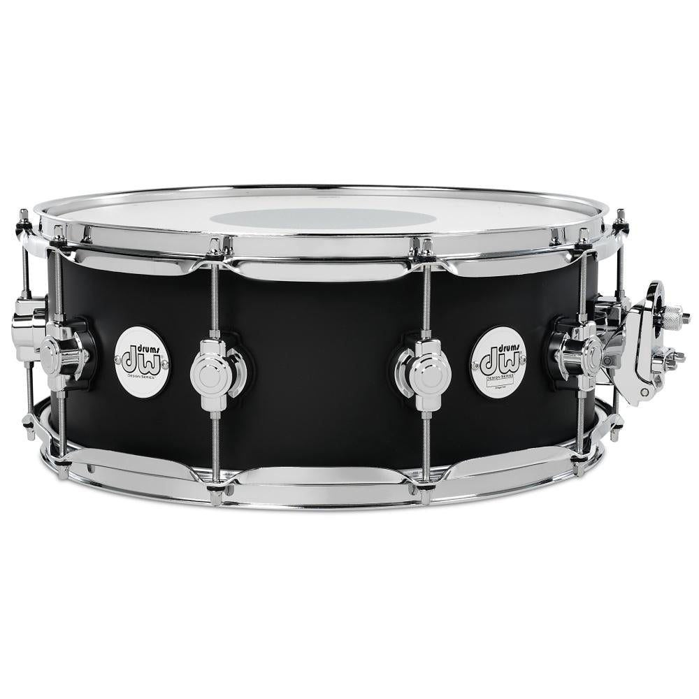 DW Drums DDLM5514SSBL Caja Design 14x5.5" Maple Satin Black