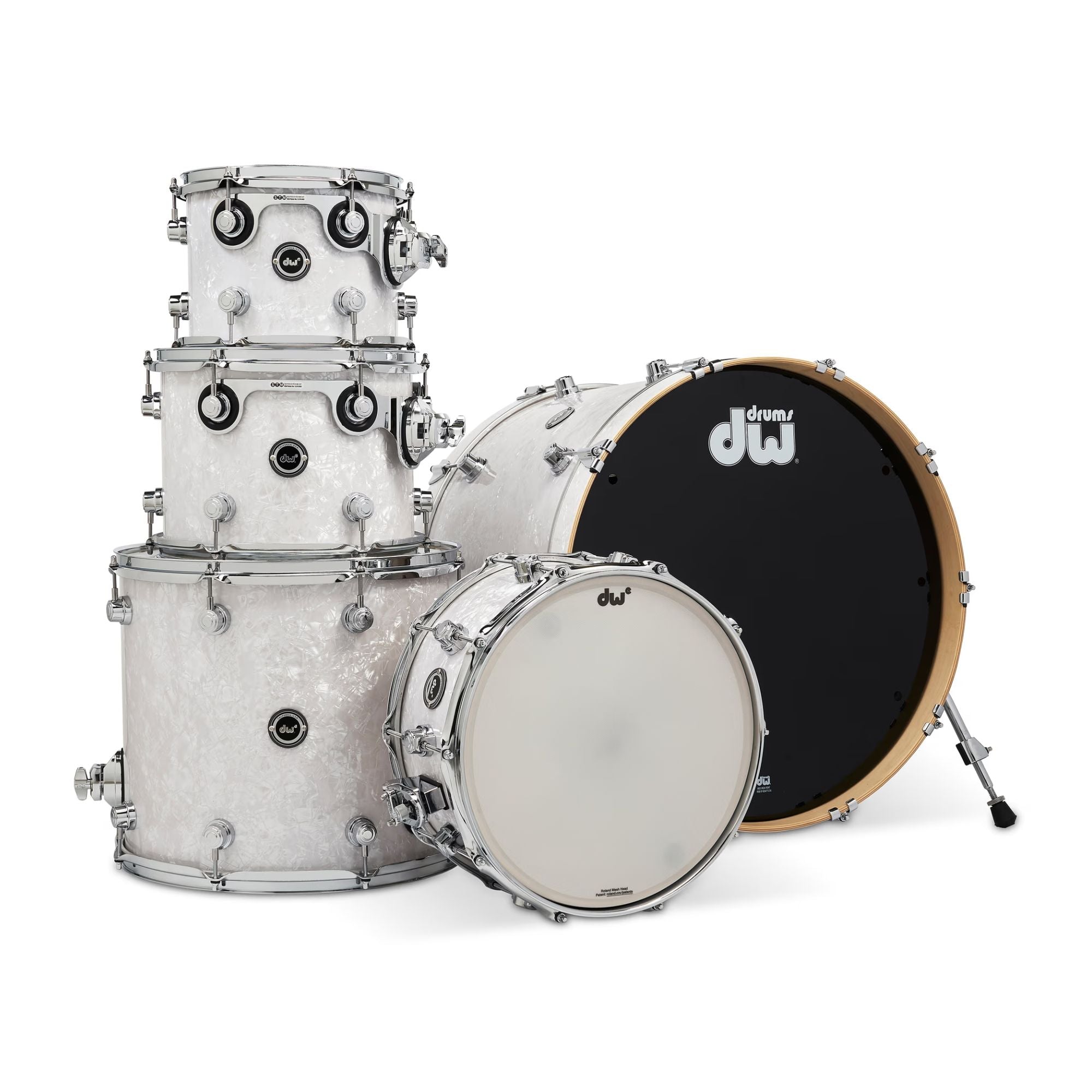 Dw Drums DWe Series Shellpack 4Pcs White Marine Pearl