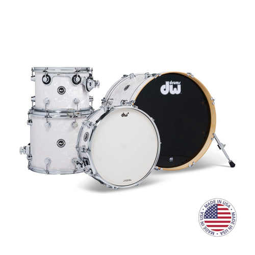 DW Drums DWe Series Shellpack Acústico/Electrónico 4 Piezas White Marine Pearl