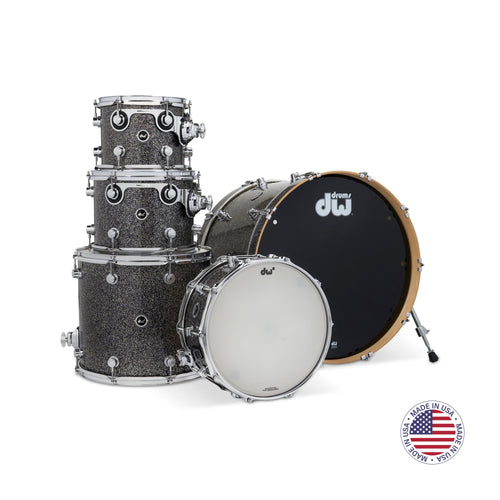 DW Drums DWe Series Shellpack Acústica/Eléctrica 5 Piezas Black Galaxy