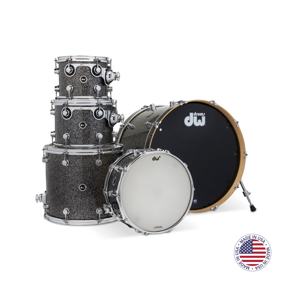 DW Drums DWe Series Shellpack Acústica/Eléctrica 5 Piezas Black Galaxy