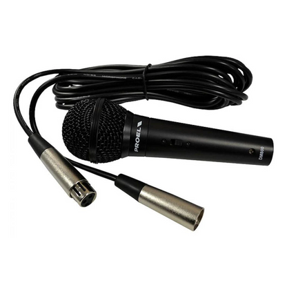 Proel DM800 Micrófono Dinámico Vocal con Switch On/Off