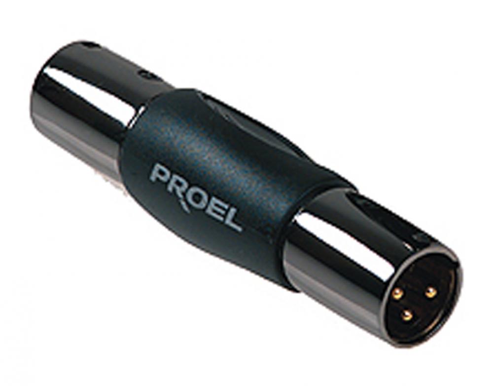 Proel DHMA330 Adaptador XLR Macho a XLR Macho