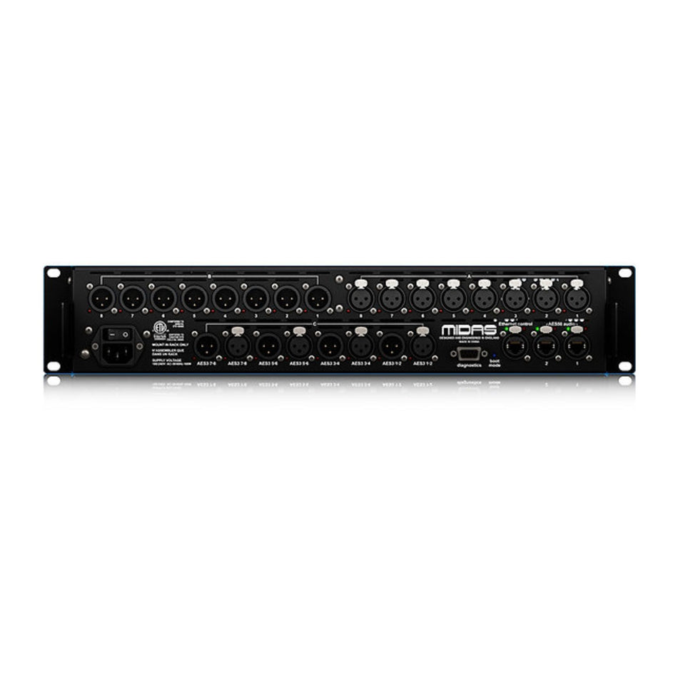 Midas DL155 Stagebox 16 Entradas 16 Salidas con 8 Preamplificadores PRO e Interfaz AES3