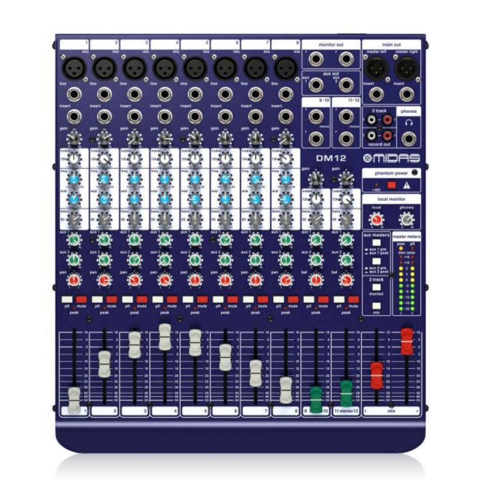 Midas DM12 Mezclador Analogo 12 Canales