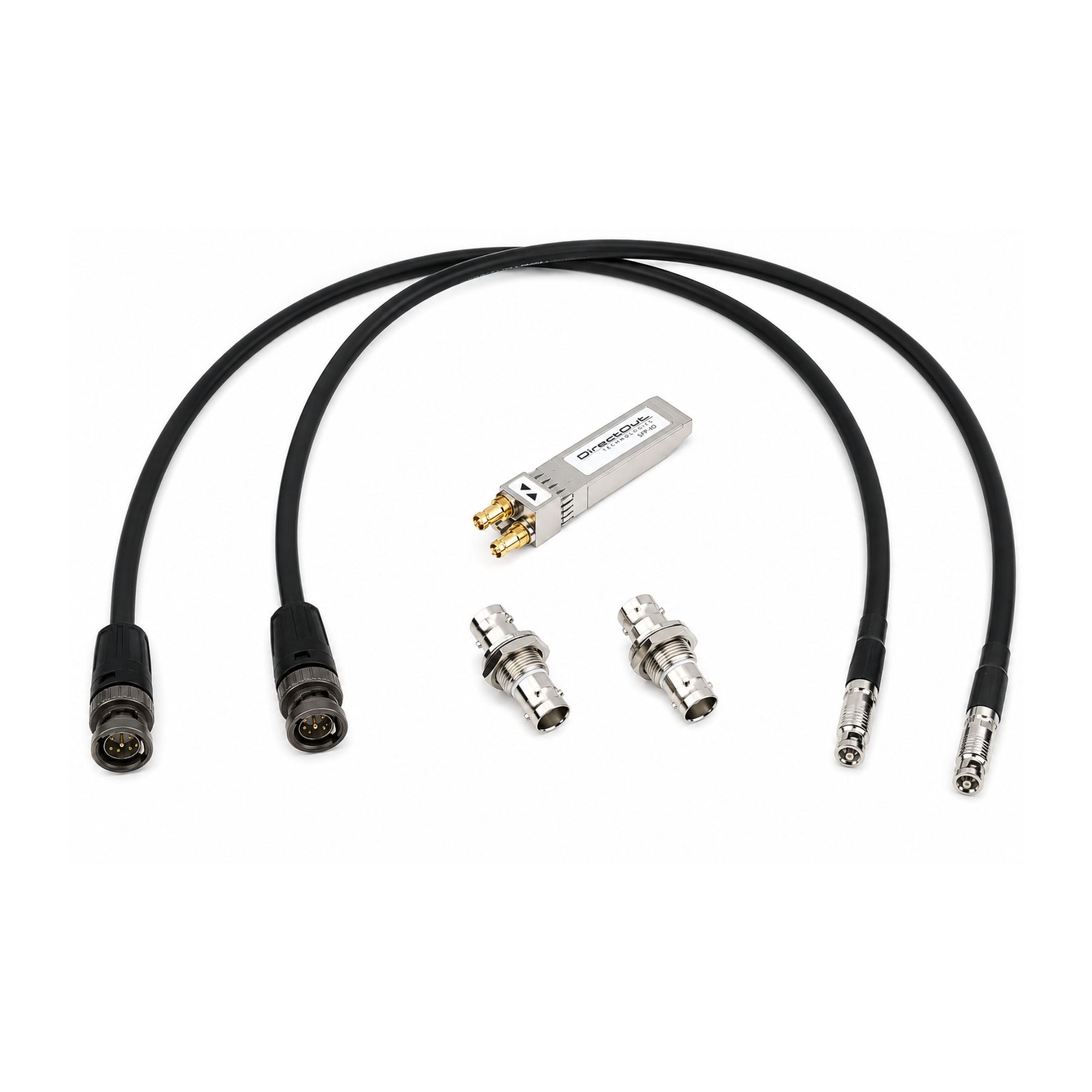 DirectOut SFP MADI BNC Transceptor Coaxial HD-BNC 75 Ω con Cable Adaptador