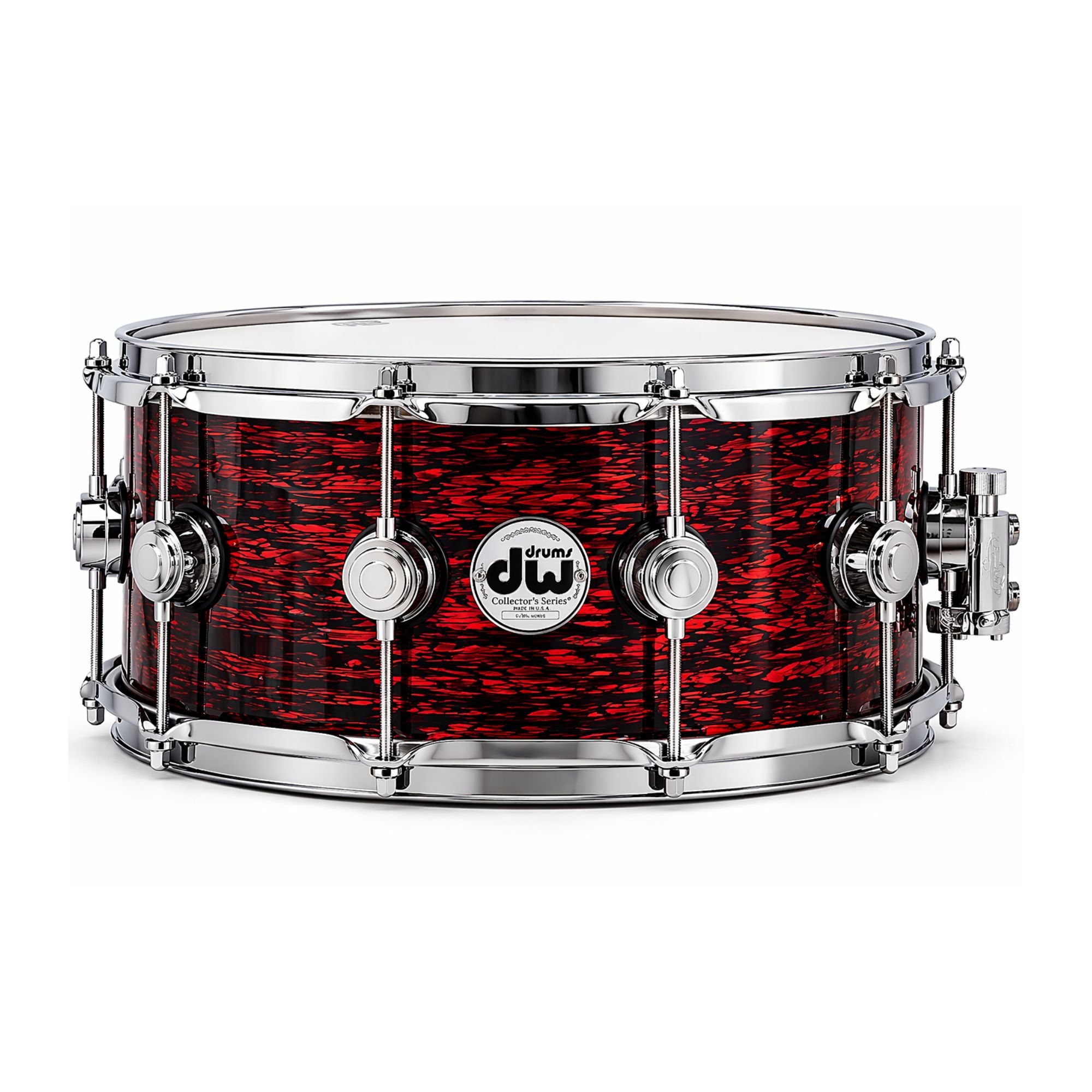 Dw Drums Collector's Series® 14x6.5" Red Silk Onyx, Black Nickel HW
