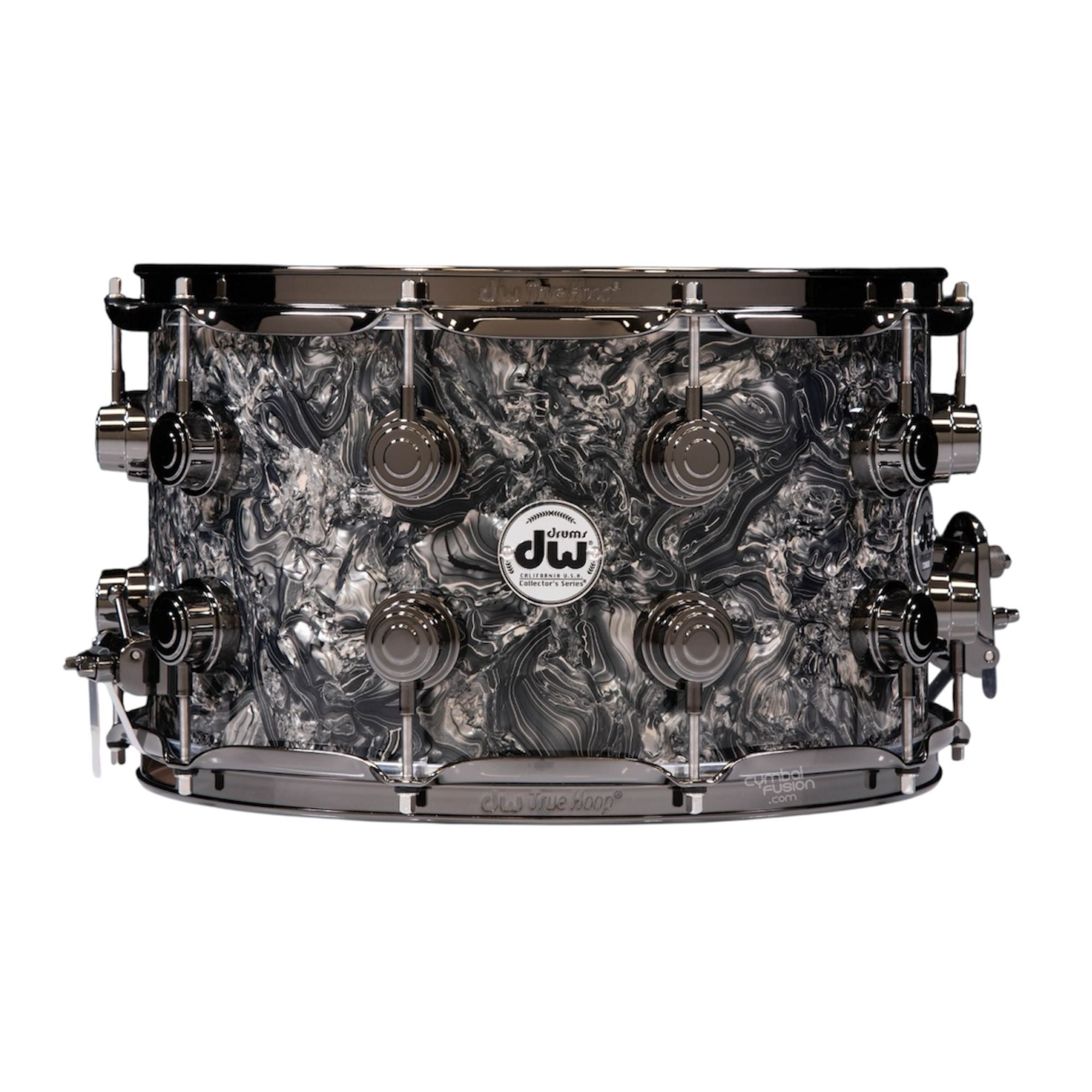 DW Drums Collector's 14x8" SSC Caja Maple - Silver Abalone w/Black Nickel