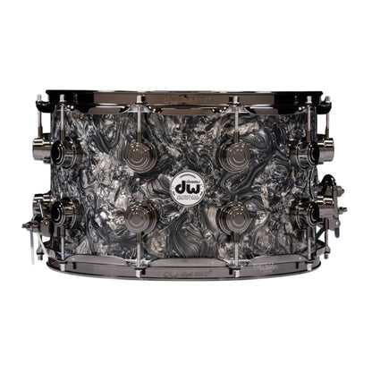DW Drums Collector's Series® 14x8" SSC Caja Maple - Silver Abalone w/Black Nickel