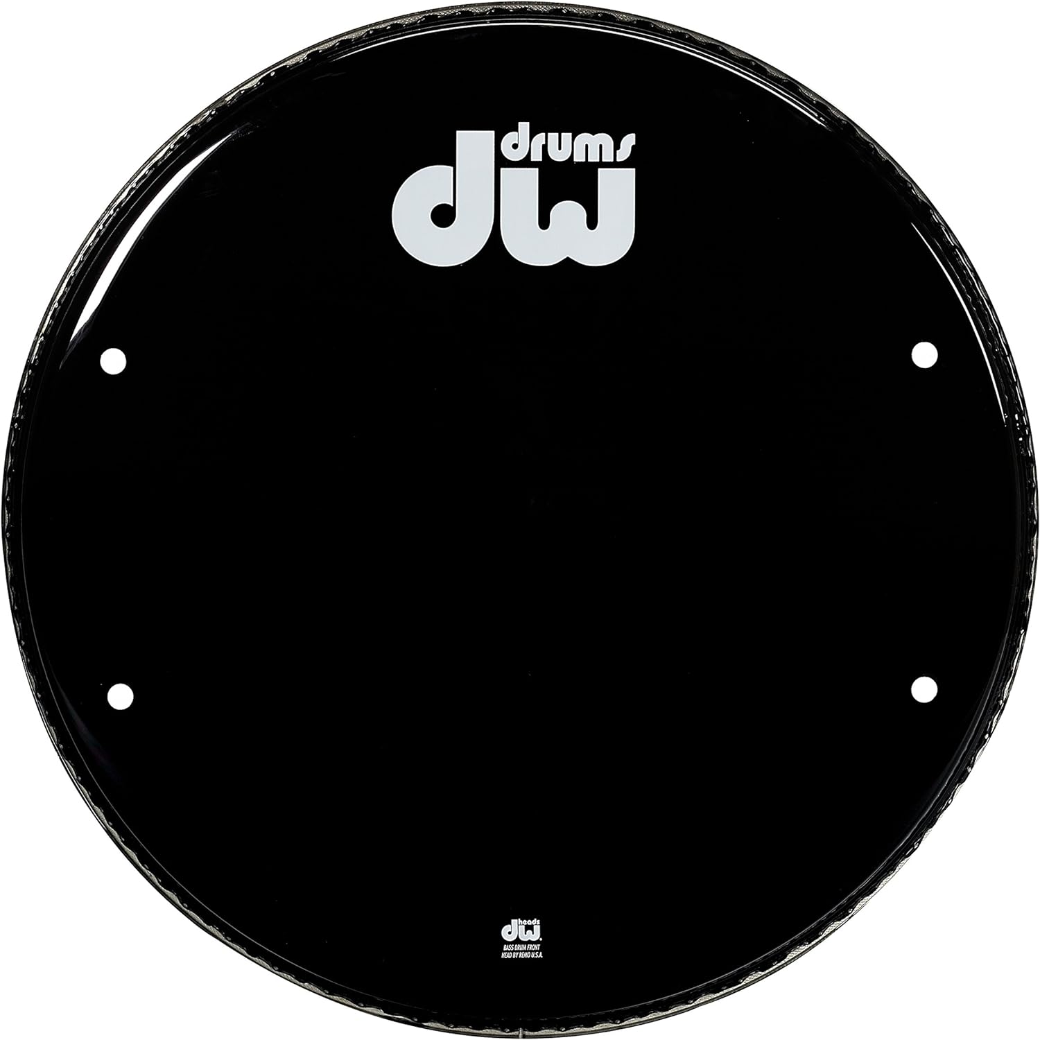 DW Drums Parche Bombo 20" Gloss Black Ventila