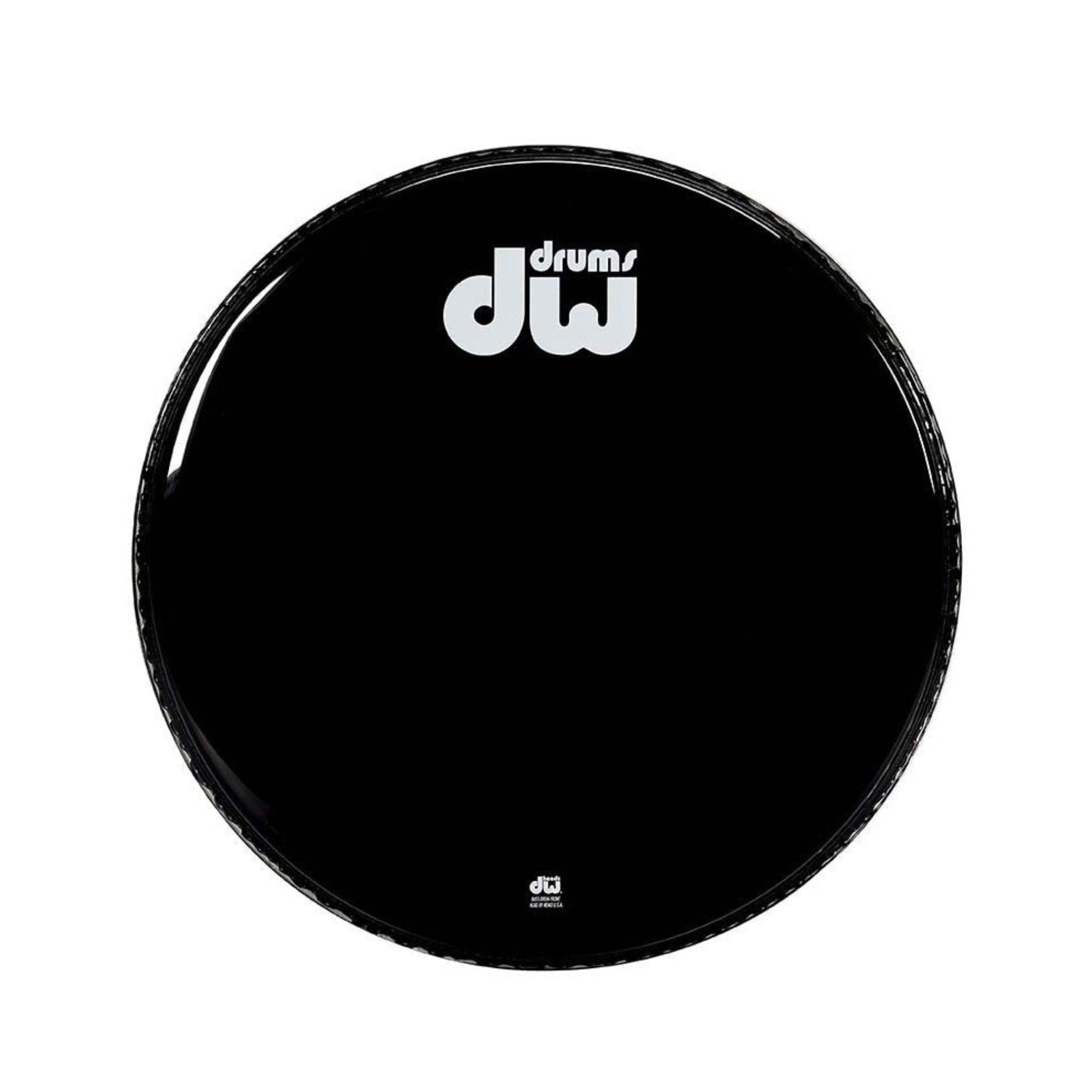 DW Drums  DRDHGB22KNV Parche Bombo 22" Gloss Black No Vents
