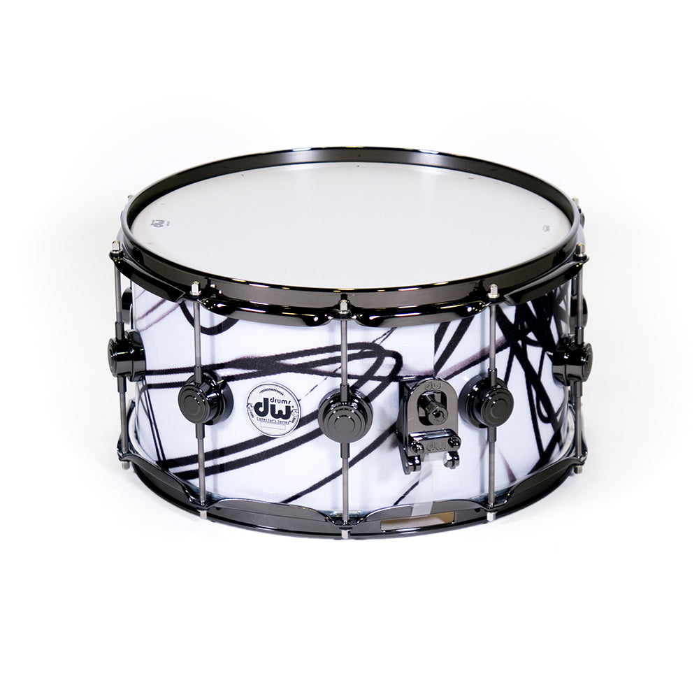 DW Drums DRX10714SSN077 Caja Bateria 14x7" Collector White Glass Contrail