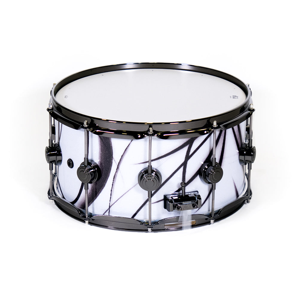 DW Drums DRX10714SSN077 Caja Bateria 14x7" Collector White Glass Contrail