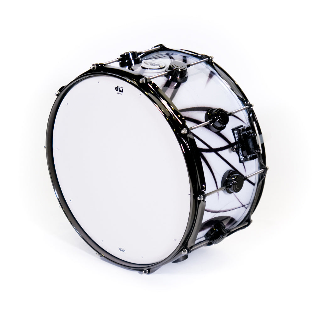 DW Drums DRX10714SSN077 Caja Bateria 14x7" Collector White Glass Contrail