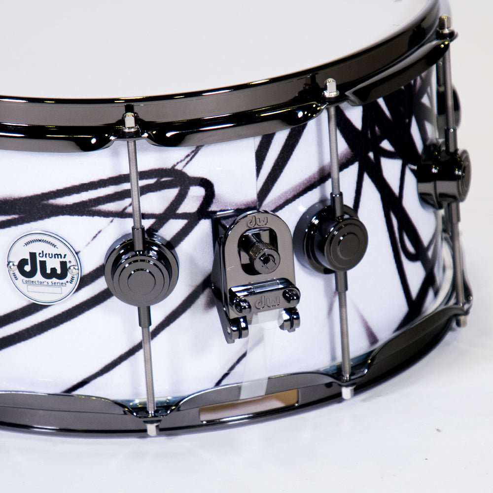 DW Drums DRX10714SSN077 Caja Bateria 14x7" Collector White Glass Contrail