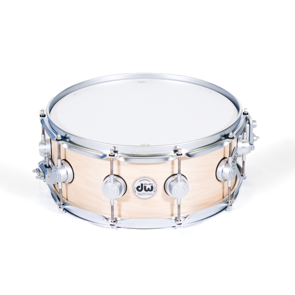 DW Caja Maple Natural Satin Oil, Satin Chrome HW 14x5.5" Collector Series