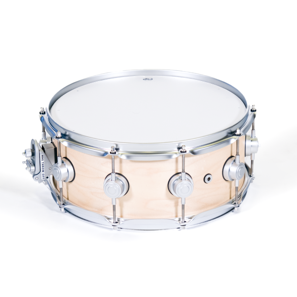 DW Caja Maple Natural Satin Oil, Satin Chrome HW 14x5.5" Collector Series