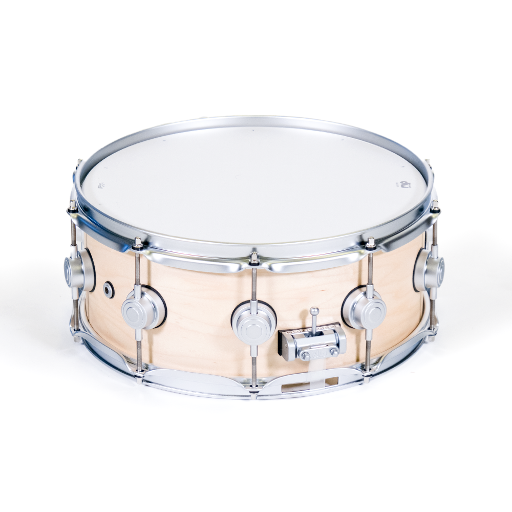 DW Caja Maple Natural Satin Oil, Satin Chrome HW 14x5.5" Collector Series