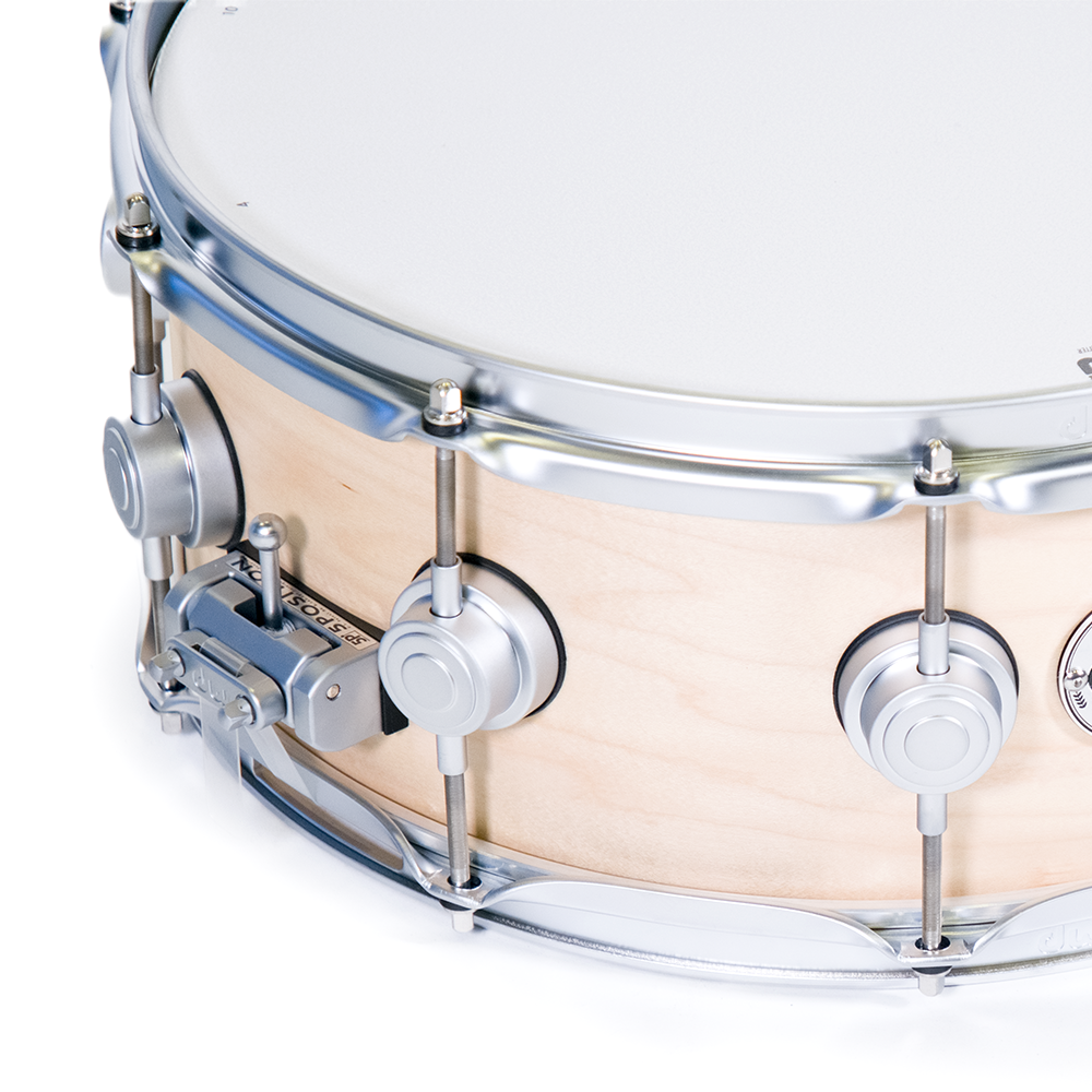 DW Caja Maple Natural Satin Oil, Satin Chrome HW 14x5.5" Collector Series