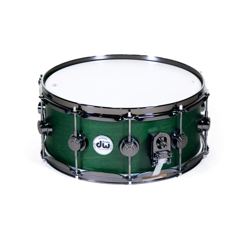 DW Drums DRX26514SSNG Serie Collector caja Satin Oil Green 14x6.5"