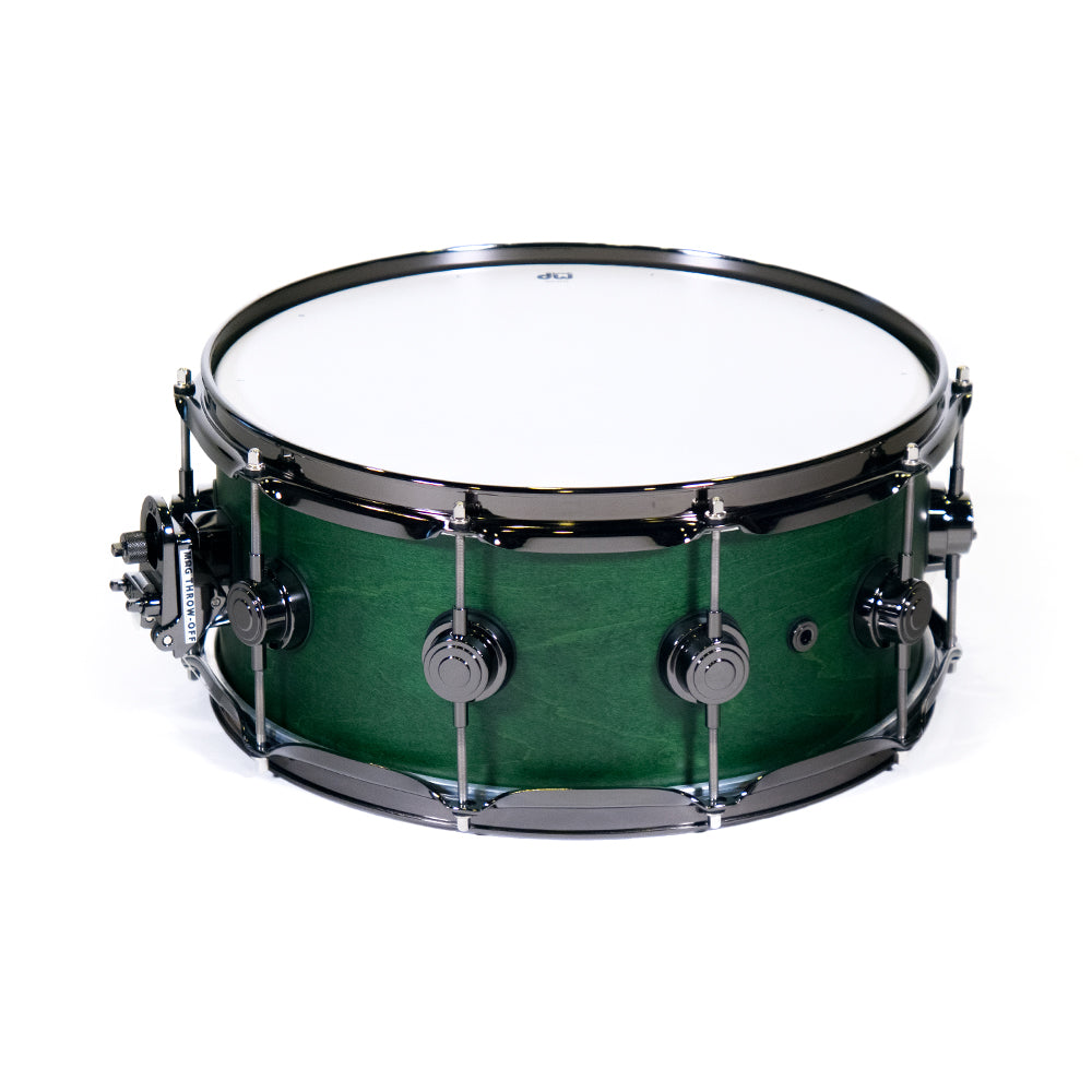 DW Drums DRX26514SSNG Serie Collector caja Satin Oil Green 14x6.5"