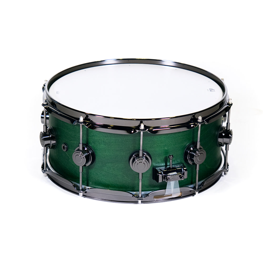 DW Drums DRX26514SSNG Serie Collector caja Satin Oil Green 14x6.5"