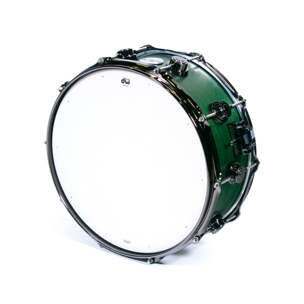 DW Drums DRX26514SSNG Serie Collector caja Satin Oil Green 14x6.5"
