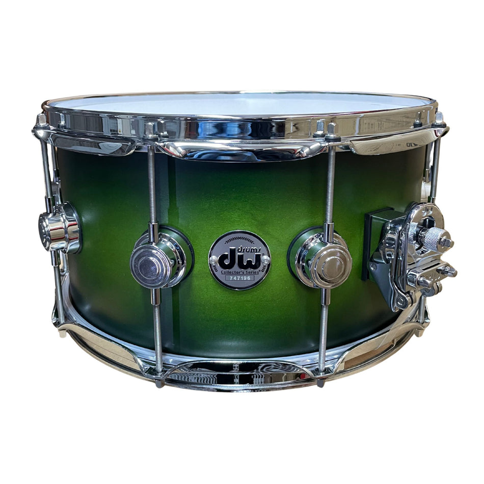 DW Drums Collector's Series Caja 14×7″ Maple Lime Green to Ebony Burst