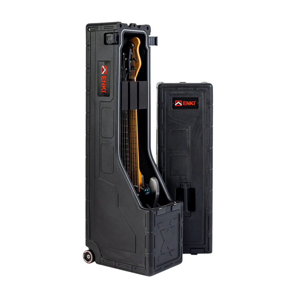Enki XB Case Vertical Rígido de Doble Capacidad para Bajo Eléctrico