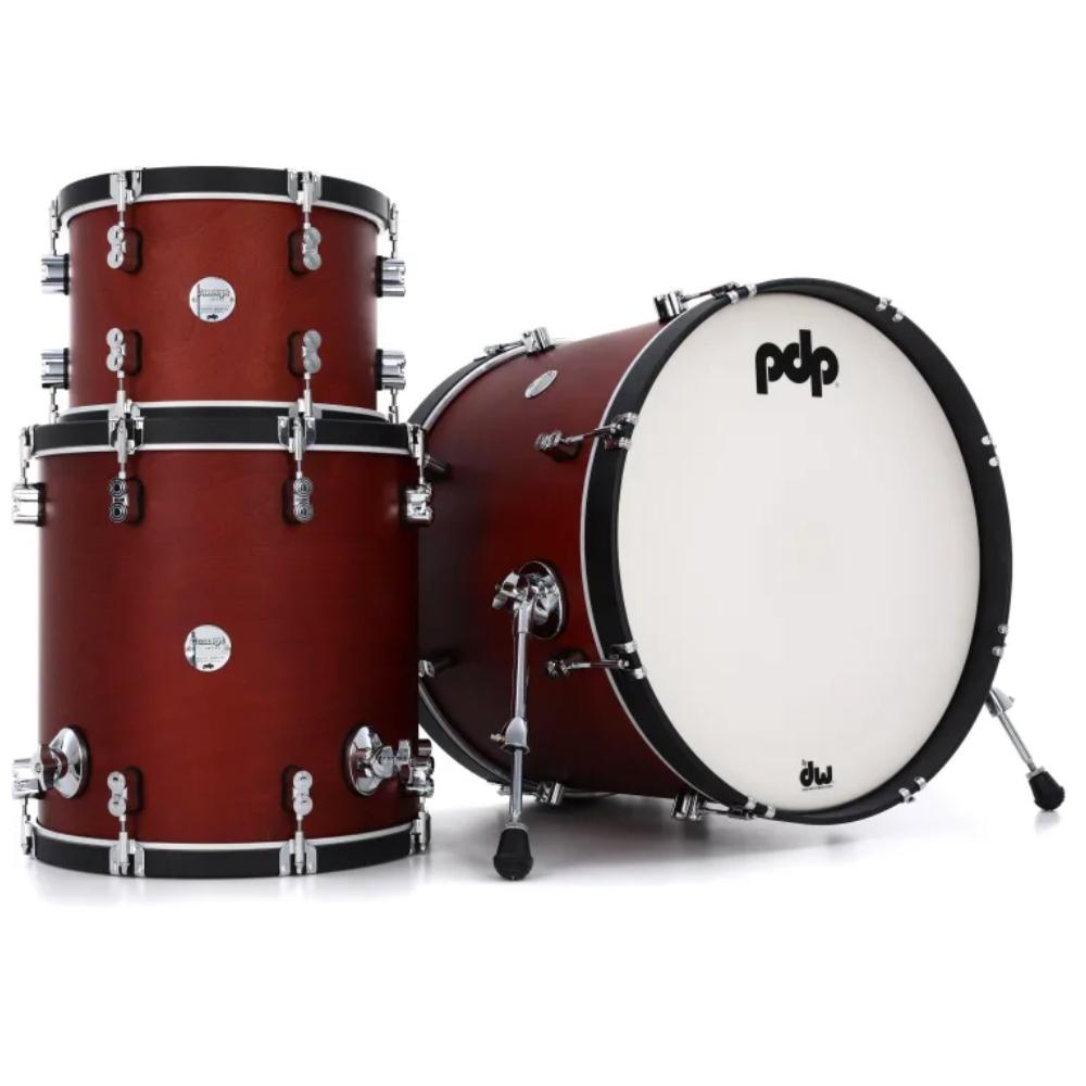 PDP PDCC2213OE Batería Acústica Concept Maple Shellpack 3Pcs Ox Blood