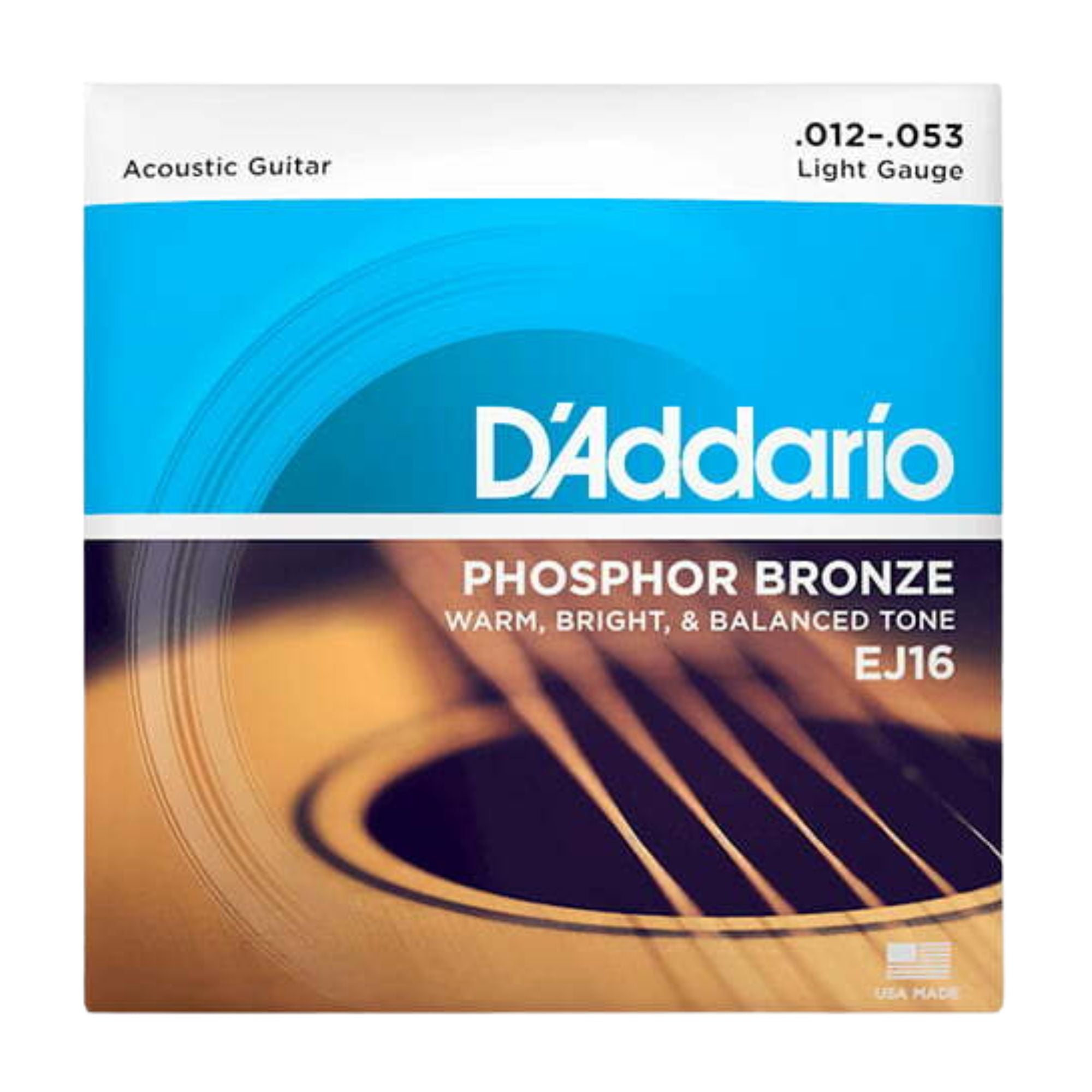 Daddario Set Cuerdas Guitarra Acústica 12-53