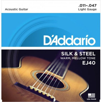 Daddario EJ40 Cuerdas Guitarra Acústica - Folk 11-47