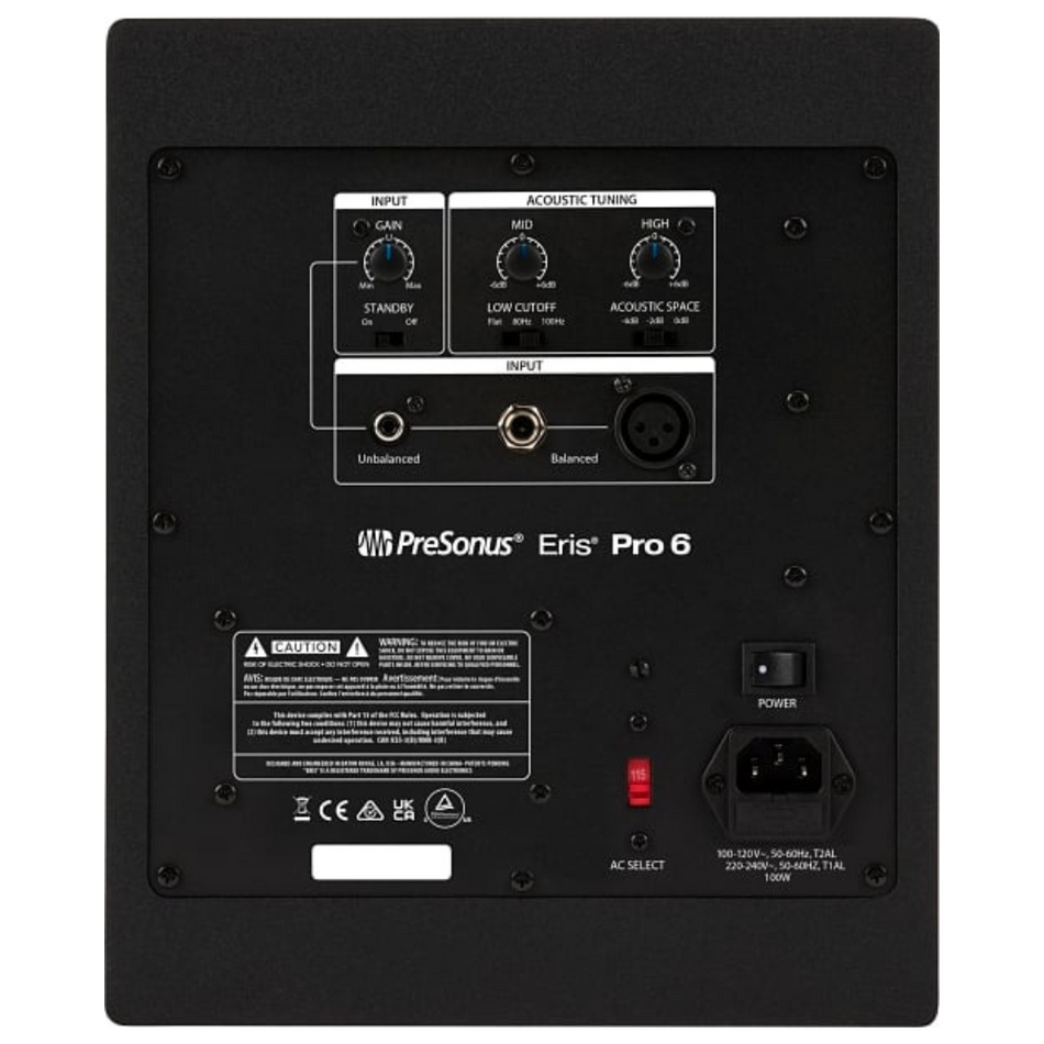 PreSonus ERIS PRO 6 Monitor de Estudio Activo 6.5"