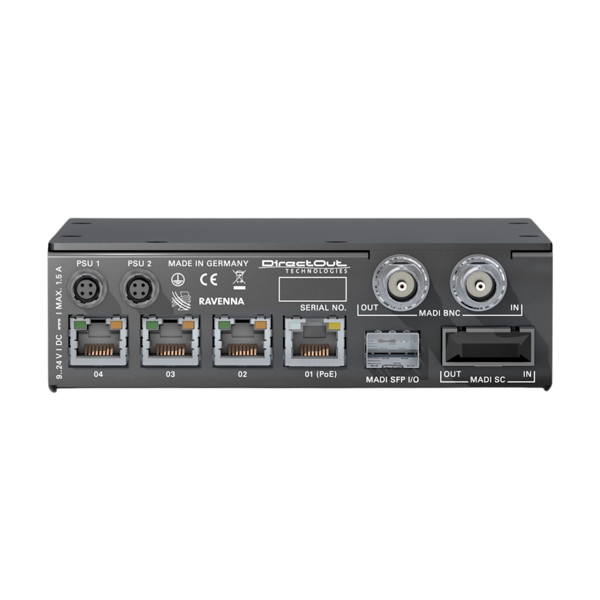 DirectOut EXBOX.RAV Convertidor RAVENNA/MADI 64 Canales con FastSRC y NMOS