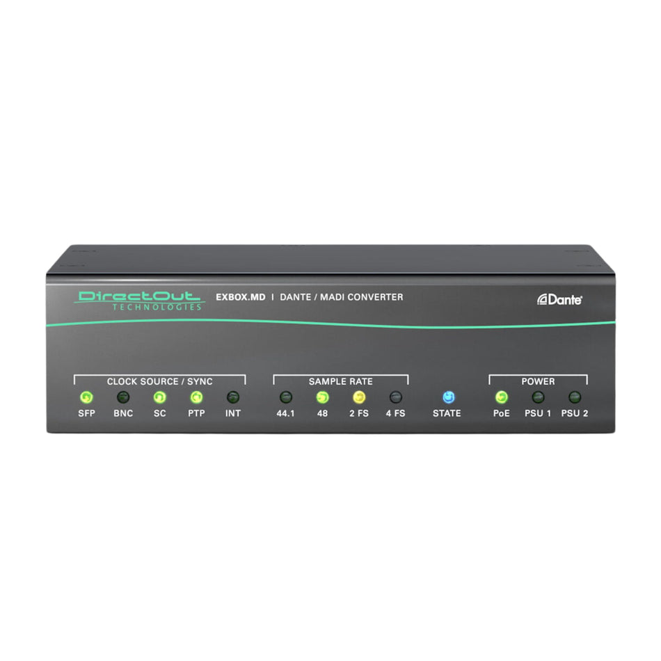 DirectOut EXBOX.MD Convertidor Dante/MADI 64 Canales con FastSRC y EAR