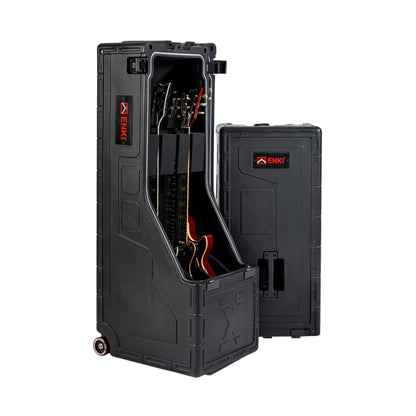 Enki X3 Case Vertical Rígido de Doble Capacidad para Guitarra Eléctrica