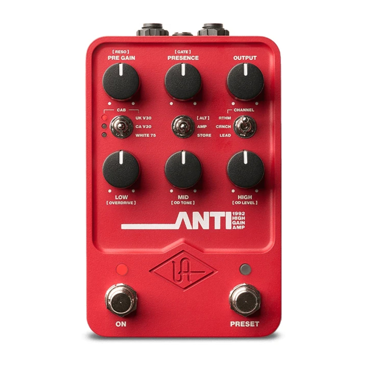 Universal Audio UAFX ANTI 1992 High Gain Amp Pedal de Modelado de Amplificador