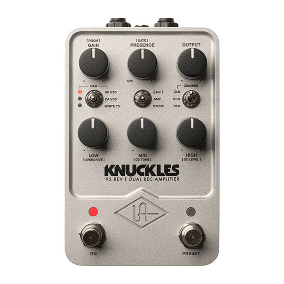 Universal Audio Knuckles '92 Rev F Pedal de Modelado de Amplificador Dual Rec