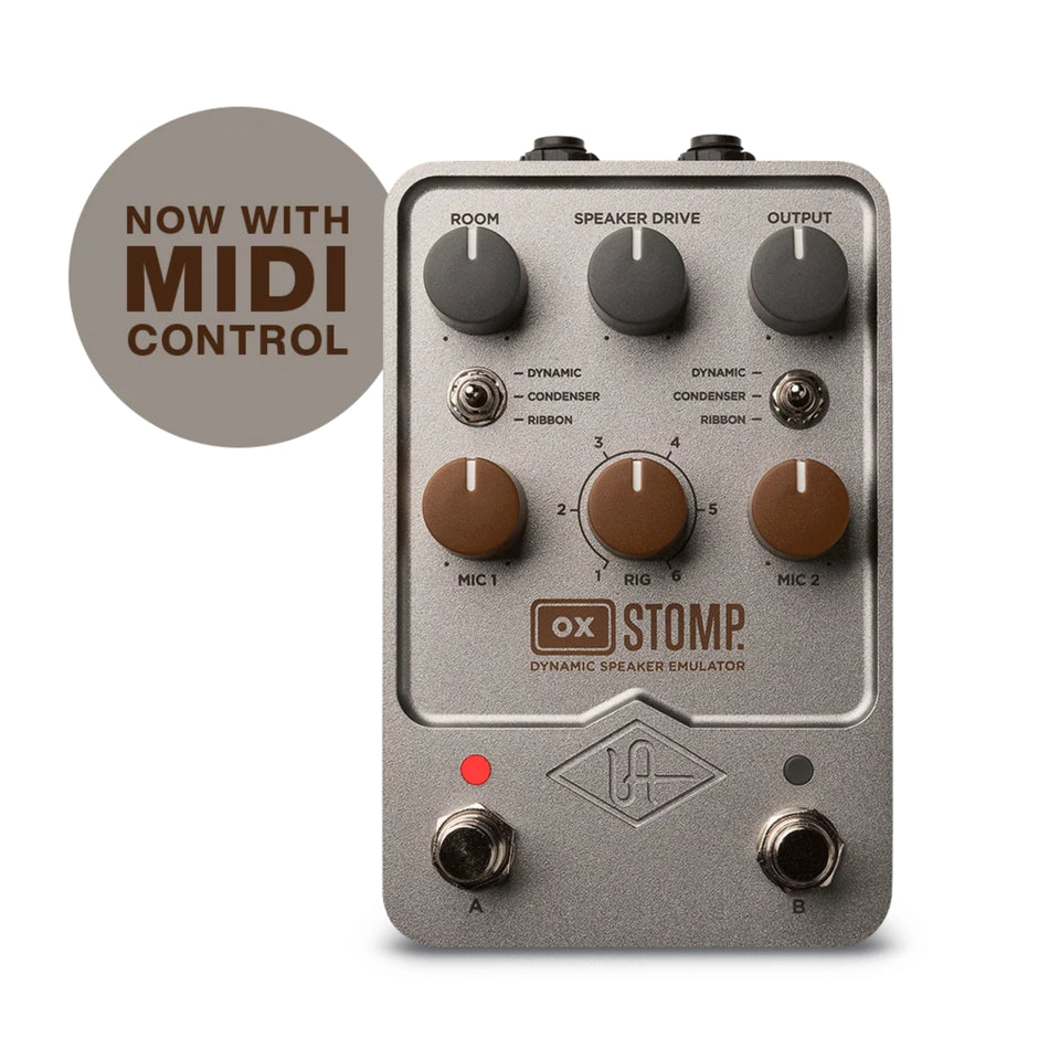 Universal Audio UAFX OX Stomp Pedal Emulador Dinámico de Parlantes